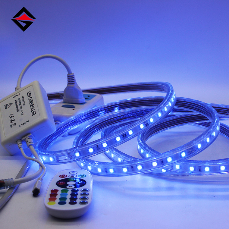 Entdecken Sie innovative Beleuchtung: Hochspannungs-RGB-wasserdichte Lichtstreifen