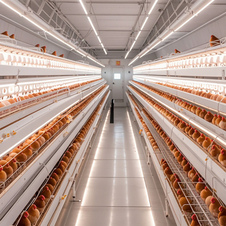 Anwendung von LED -Lichtstreifen bei der Züchtung von Hennen