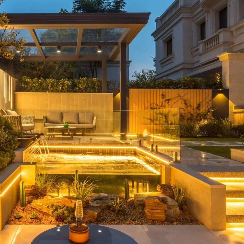 Terrasse wasserdichtes Licht mit Farbtemperaturauswahlanleitung